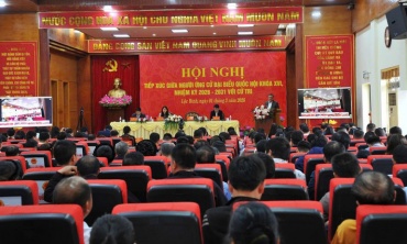 Chủ nhiệm Ủy ban Kiểm tra Trung ương vận động bầu cử, tiếp xúc cử tri tại Lạng Sơn