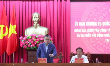 Chủ nhiệm Ủy ban Kiểm tra Trung ương Trần Sỹ Thanh kiểm tra công tác chuẩn bị bầu cử tại Đắk Lắk