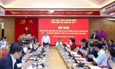 Công bố quyết định kiểm tra, giám sát của Bộ Chính trị, Ban Bí thư đối với Ban Thường vụ Đảng uỷ các cơ quan Đảng Trung ương