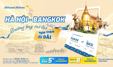Vietravel Airlines mở bán trở lại đường bay Hà Nội – Bangkok