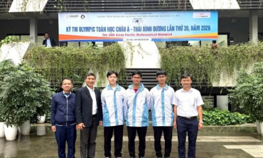 APMO 2026: Học sinh Thanh Hóa lọt top 10 thí sinh dẫn đầu vòng thi tại Việt Nam