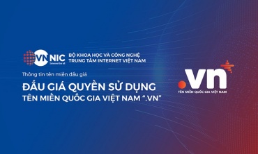 Đấu giá tên miền “.vn” lần đầu: Giá trúng cao nhất đạt 1,584 tỷ đồng