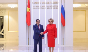 Thủ tướng Chính phủ Phạm Minh Chính gặp Chủ tịch Hội đồng Liên bang Nga