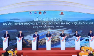 Thủ tướng Lê Minh Hưng dự lễ khởi công tuyến đường sắt tốc độ cao Hà Nội-Quảng Ninh
