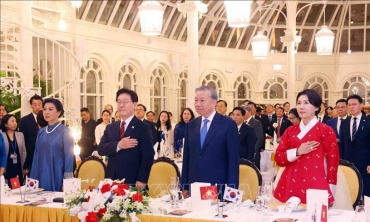 Tổng Bí thư, Chủ tịch nước Tô Lâm chủ trì chiêu đãi Tổng thống Hàn Quốc