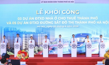Hà Nội khởi công đồng thời 5 tuyến đường sắt đô thị và 3 dự án nhà ở cho thuê