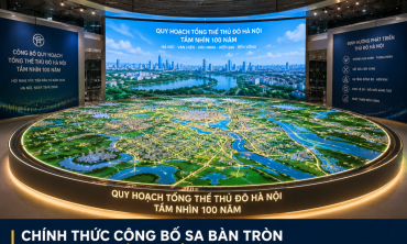 Chính thức công bố sa bàn tròn quy hoạch tổng thể Thủ đô tầm nhìn 100 năm