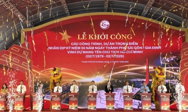 Khởi công đồng loạt 8 dự án trọng điểm chào mừng 50 năm TP.HCM mang tên Bác