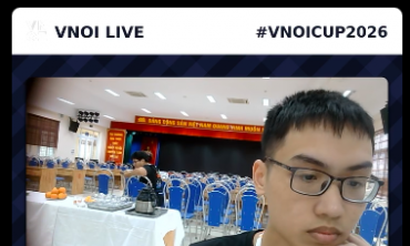 Chung kết VNOI CUP 2026: Thí sinh Quảng Trị ghi điểm đầu tiên sau chưa đầy 5 phút