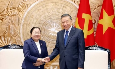 Tổng Bí thư, Chủ tịch nước Tô Lâm tiếp Trưởng Ban Tổ chức Trung ương Lào