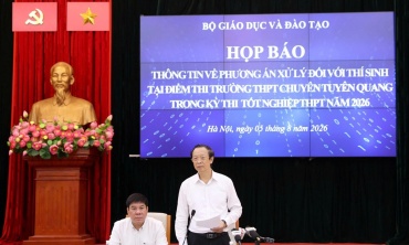 Bộ GD&ĐT chốt phương án: 328 thí sinh tại điểm thi THPT Chuyên Tuyên Quang sẽ thi lại tất cả các môn
