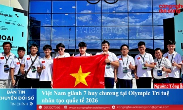 Việt Nam giành 7 huy chương tại Olympic Trí tuệ nhân tạo quốc tế 2026