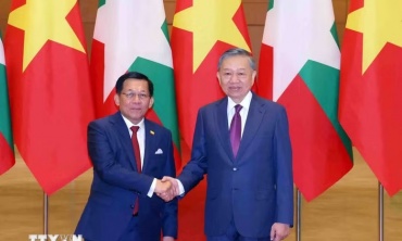 Tổng Bí thư, Chủ tịch nước Tô Lâm hội đàm với Tổng thống Myanmar Min Aung Hlaing