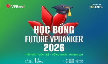 VPBank khởi động Học bổng Future VPBanker 2026, tiếp nối hành trình vun đắp tài năng trẻ