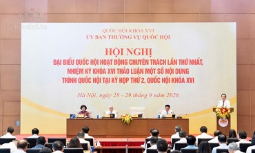 Khai mạc Hội nghị đại biểu Quốc hội hoạt động chuyên trách lần thứ nhất