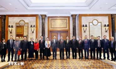 Chủ tịch Quốc hội Trần Thanh Mẫn tiếp các nhân sĩ hữu nghị Trung Quốc