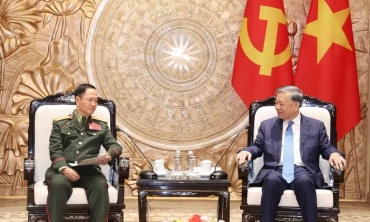 Tổng Bí thư, Chủ tịch nước Tô Lâm tiếp Phó Thủ tướng, Bộ trưởng Bộ Quốc phòng Lào