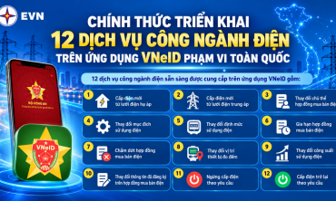 EVN triển khai 12 dịch vụ điện trên VNeID toàn quốc