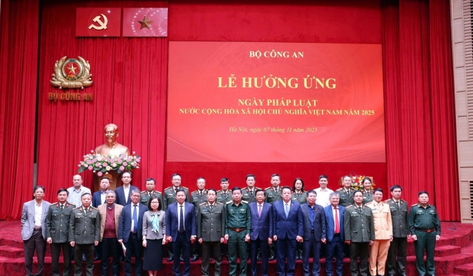 Bộ Công an tổ chức Lễ hưởng ứng Ngày Pháp luật nước Cộng hòa xã hội chủ nghĩa Việt Nam năm 2025