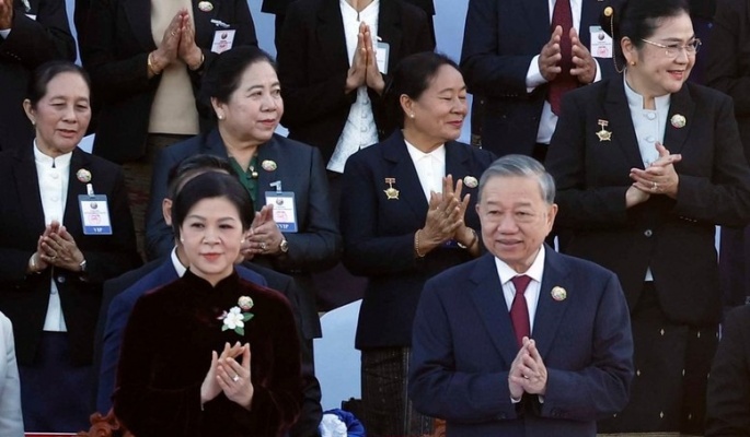 Tổng Bí thư Tô Lâm và Phu nhân dự Lễ kỷ niệm 50 năm Quốc khánh Lào