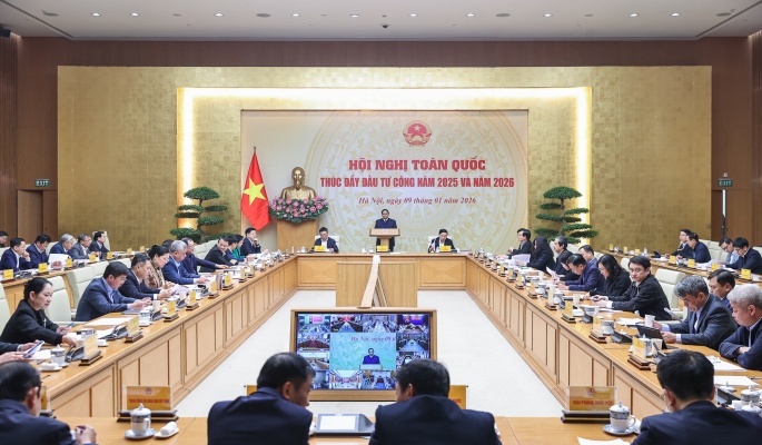 Thủ tướng: Đẩy mạnh giải ngân gần 1 triệu tỷ đồng vốn đầu tư công ngay từ đầu năm 2026