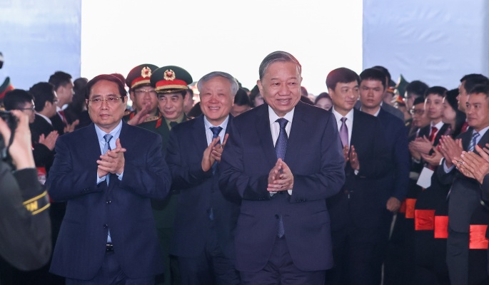 Tổng Bí thư, Thủ tướng Chính phủ dự lễ khởi công nhà máy chế tạo chip bán dẫn đầu tiên tại Việt Nam