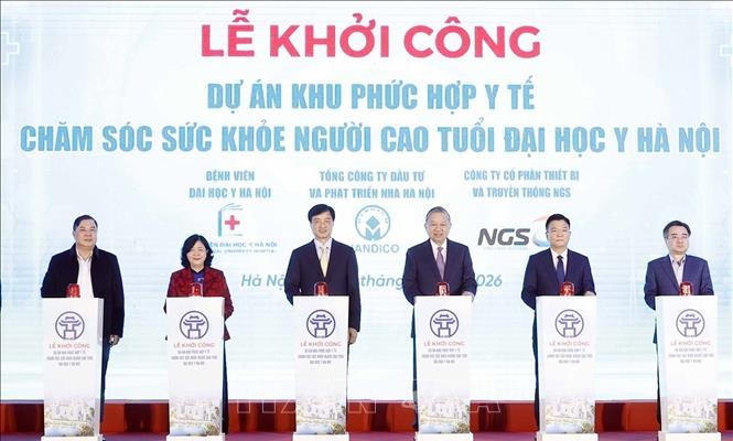 Tổng Bí thư Tô Lâm dự khởi công Dự án Khu phức hợp Y tế-Chăm sóc sức khỏe người cao tuổi