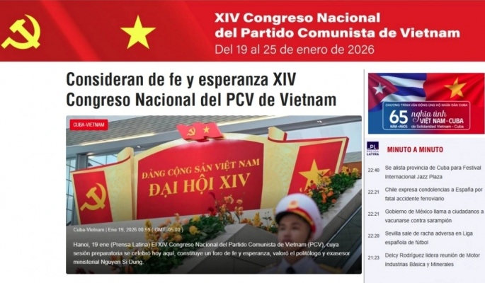 Đại hội Đảng lần thứ XIV thu hút sự quan tâm của các hãng thông tấn toàn cầu