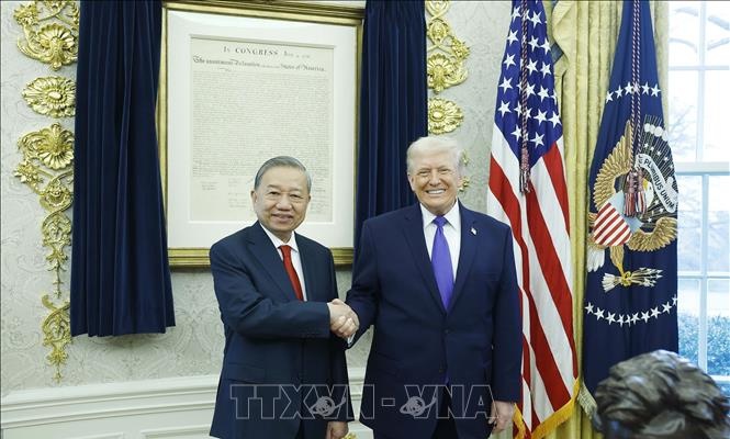Tổng Bí thư Tô Lâm gặp Tổng thống Hoa Kỳ Donald Trump