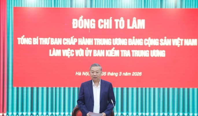 Tổng Bí thư Tô Lâm: Chuyển mạnh công tác kiểm tra, giám sát sang phòng ngừa từ sớm, từ xa