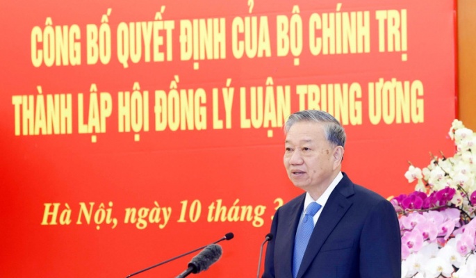 Tổng Bí thư Tô Lâm chủ trì Hội nghị công bố thành lập Hội đồng Lý luận Trung ương nhiệm kỳ 2026-2031