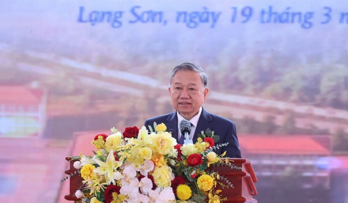 Phát biểu của Tổng Bí thư tại lễ khởi công xây dựng trường phổ thông nội trú liên cấp tiểu học và trung học cơ sở tại 121 xã biên giới đất liền