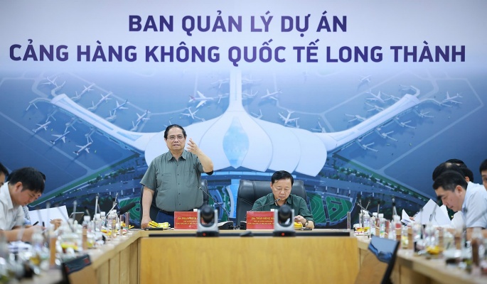 Thủ tướng Phạm Minh Chính: Khai thác thương mại sân bay Long Thành vào cuối năm 2026