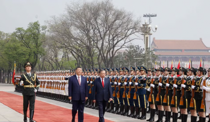 Lễ đón trọng thể Tổng Bí thư, Chủ tịch nước Tô Lâm thăm cấp Nhà nước đến Trung Quốc