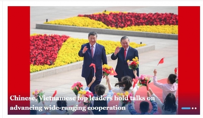 Nhiều hãng thông tấn quốc tế đưa tin về chuyến thăm Trung Quốc của Tổng Bí thư, Chủ tịch nước Tô Lâm