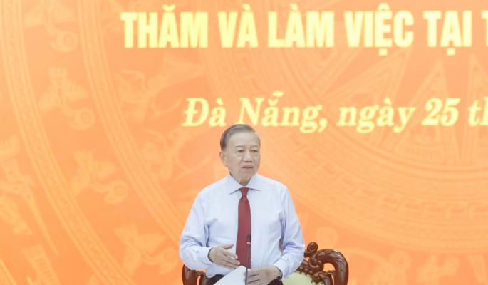 Tổng Bí thư, Chủ tịch nước Tô Lâm: Xây dựng Đà Nẵng trở thành một cực tăng trưởng lớn của cả nước