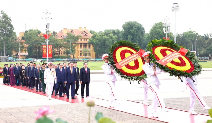 Lãnh đạo Đảng, Nhà nước vào Lăng viếng Chủ tịch Hồ Chí Minh