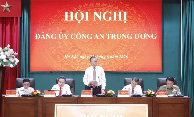 Tổng Bí thư, Chủ tịch nước Tô Lâm dự Hội nghị Đảng ủy Công an Trung ương