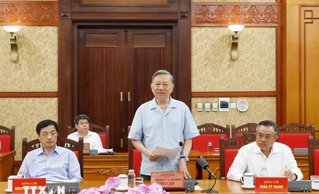 Thông cáo báo chí về cuộc làm việc của Tổng Bí thư, Chủ tịch nước Tô Lâm với Ban Thường vụ Đảng ủy Thanh tra Chính phủ