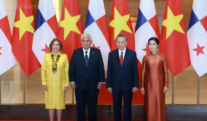 Tổng Bí thư, Chủ tịch nước Tô Lâm chủ trì Lễ đón Tổng thống Cộng hòa Panama thăm chính thức Việt Nam