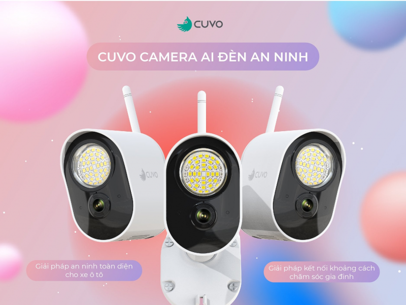 Ra mắt sản phẩm CUVO Camera AI đèn an ninh – tân binh camera thông minh ...